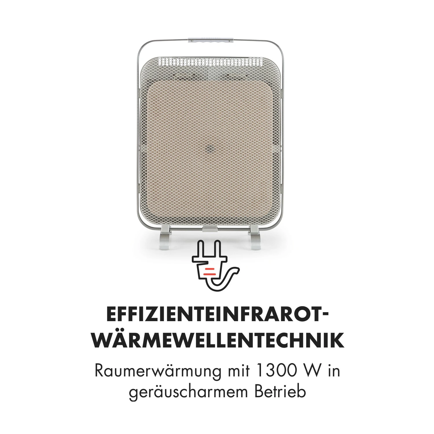 HeatPal Marble Infrarot-Heizung 1300W Wärmespeicher Marmor Aluminium – Bild 3