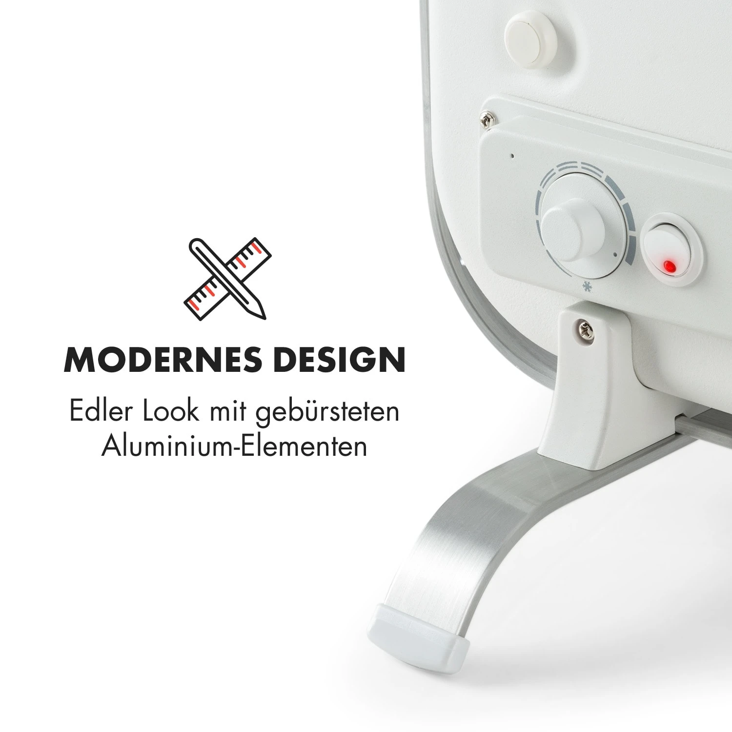 HeatPal Marble Infrarot-Heizung 1300W Wärmespeicher Marmor Aluminium – Bild 7