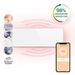Wonderwall Smart Infrarotheizung 100x30cm App 300W Wochentimer IP24