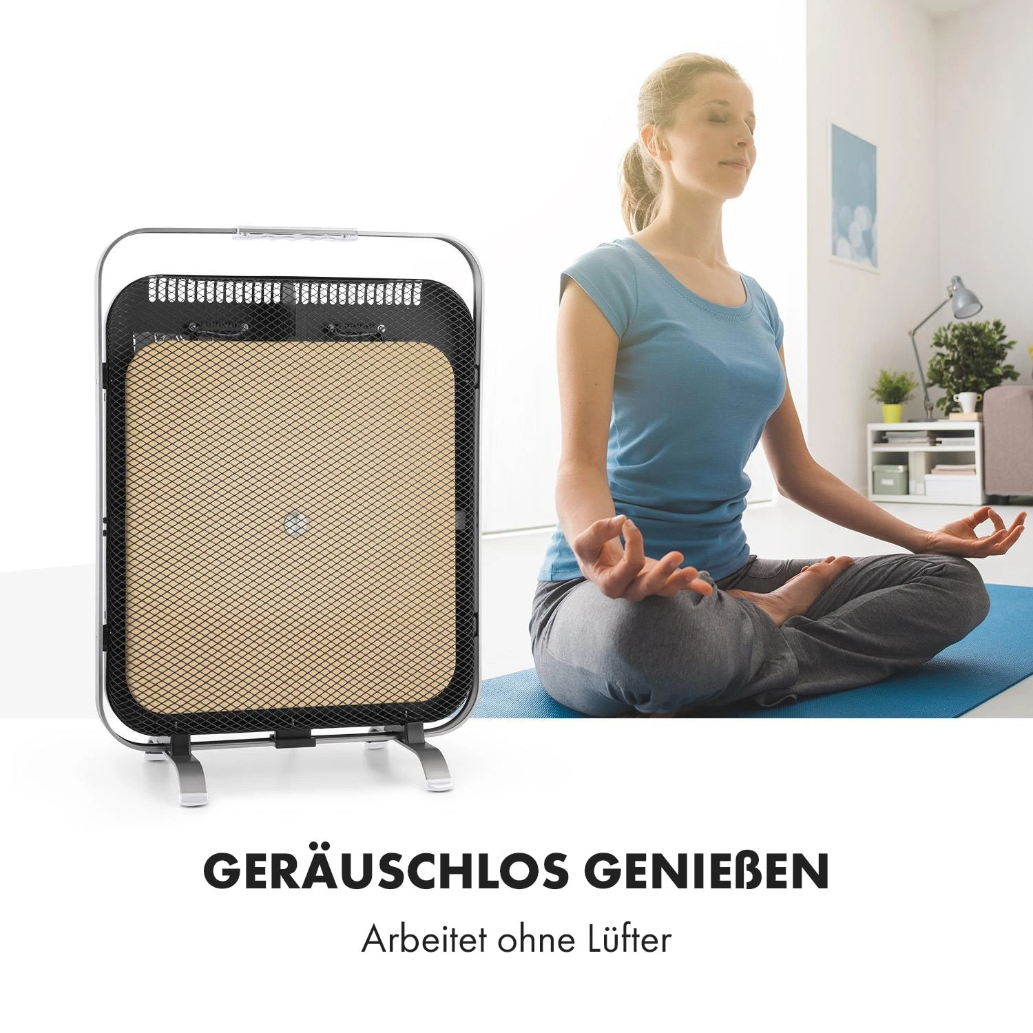 HeatPal Marble Blackline Infrarot-Heizung 1300W Wärmespeicher Marmor – Bild 2