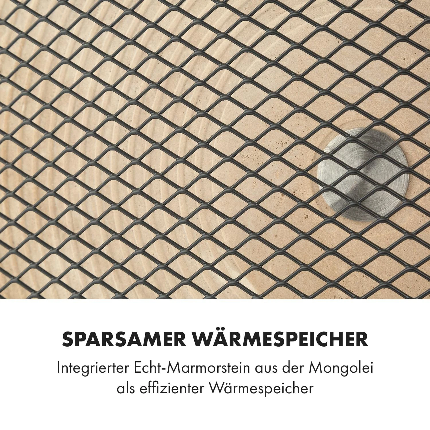 HeatPal Marble Blackline Infrarot-Heizung 1300W Wärmespeicher Marmor – Bild 4