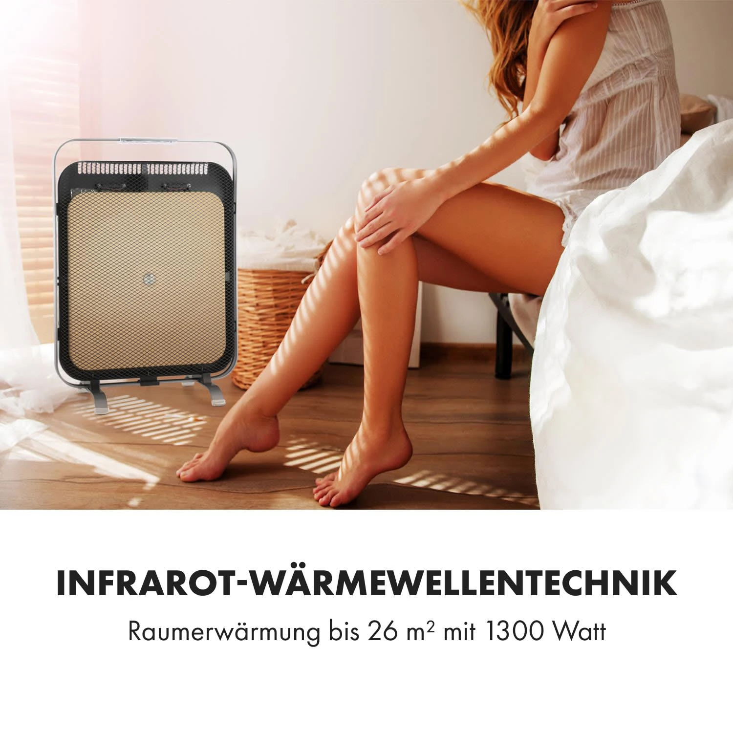 HeatPal Marble Blackline Infrarot-Heizung 1300W Wärmespeicher Marmor – Bild 5