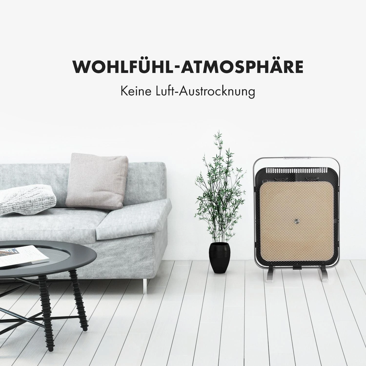 HeatPal Marble Blackline Infrarot-Heizung 1300W Wärmespeicher Marmor – Bild 6