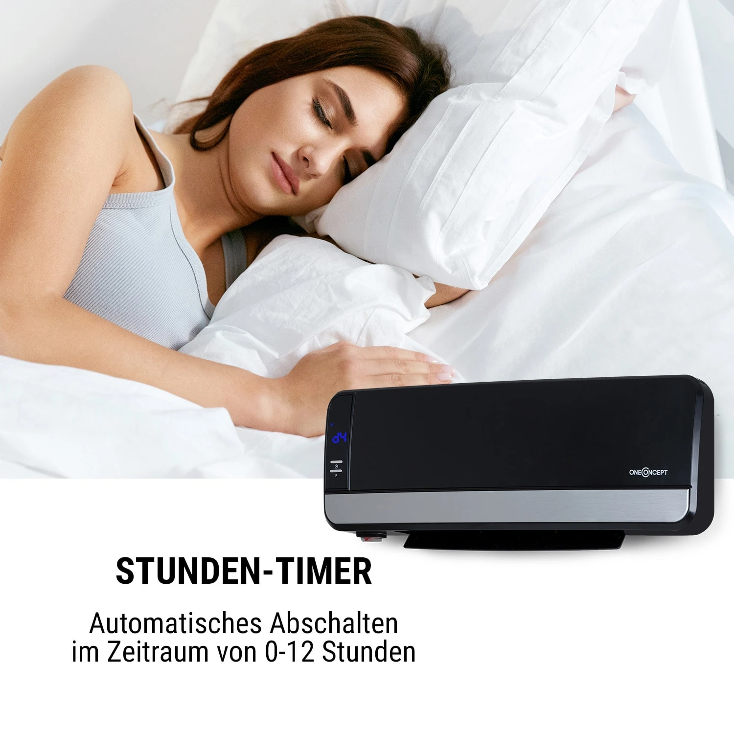 Wallkyrie Wandheizgerät 1000W/2000W 10 - 49 °C Thermostat Schwarz – Bild 5