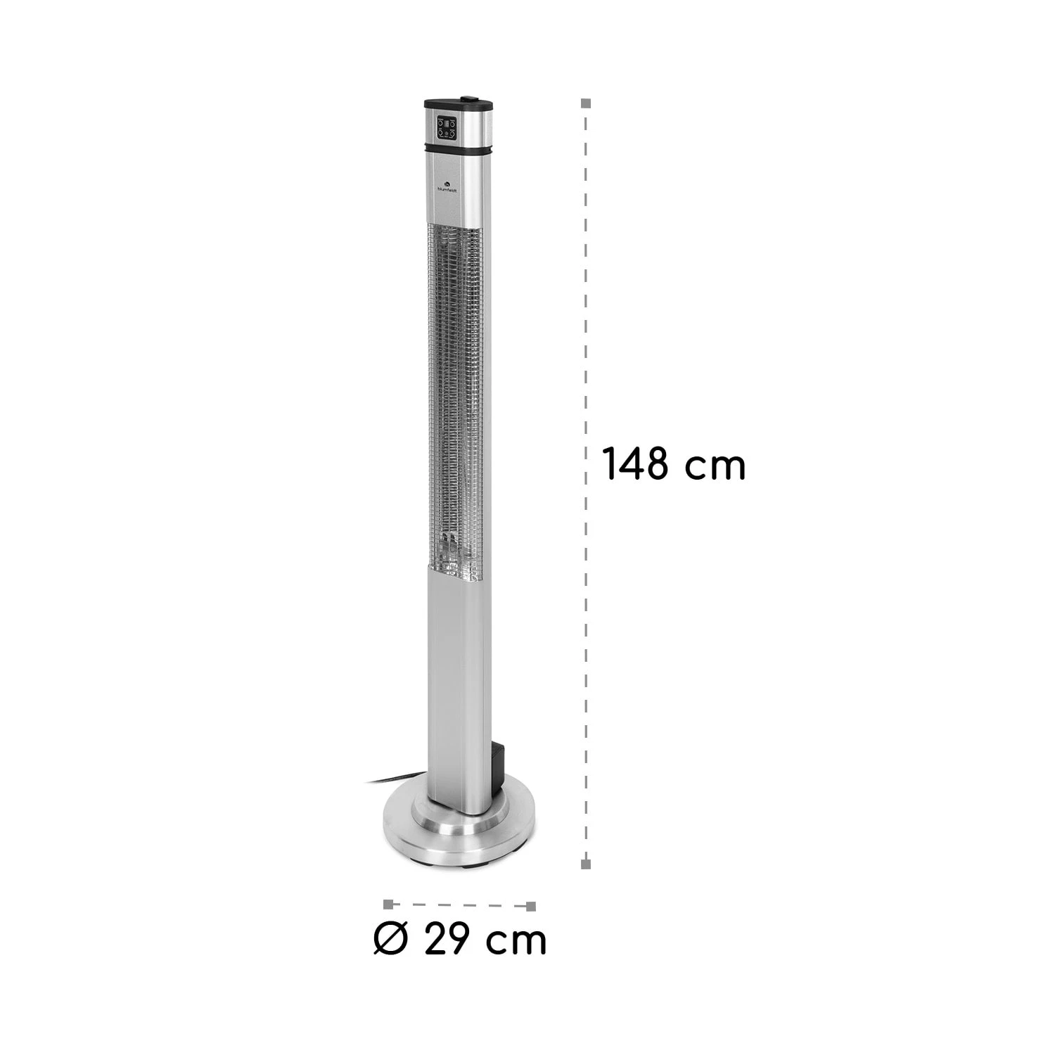 Heat Guru Plus Infrarot-Heizstrahler 2000W 3 Heizstufen Fernbedienung – Bild 10