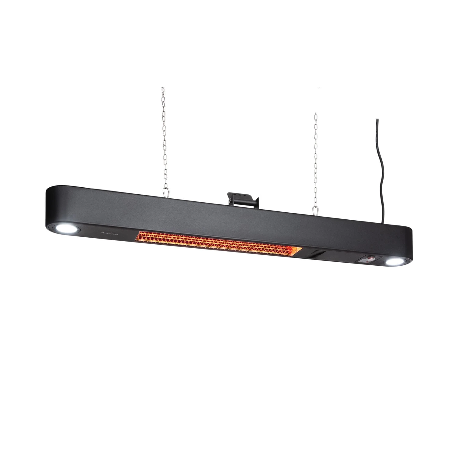 Gold Bar Shine Heizstrahler 2000W 2 X LED-Leuchte Aluminium