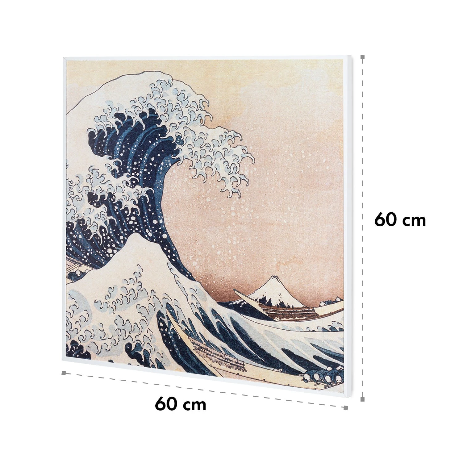 Wonderwall Air Art Smart Infrarotheizung 60x60cm 350W Wandinstallation App-Steuerung Wellen – Bild 9