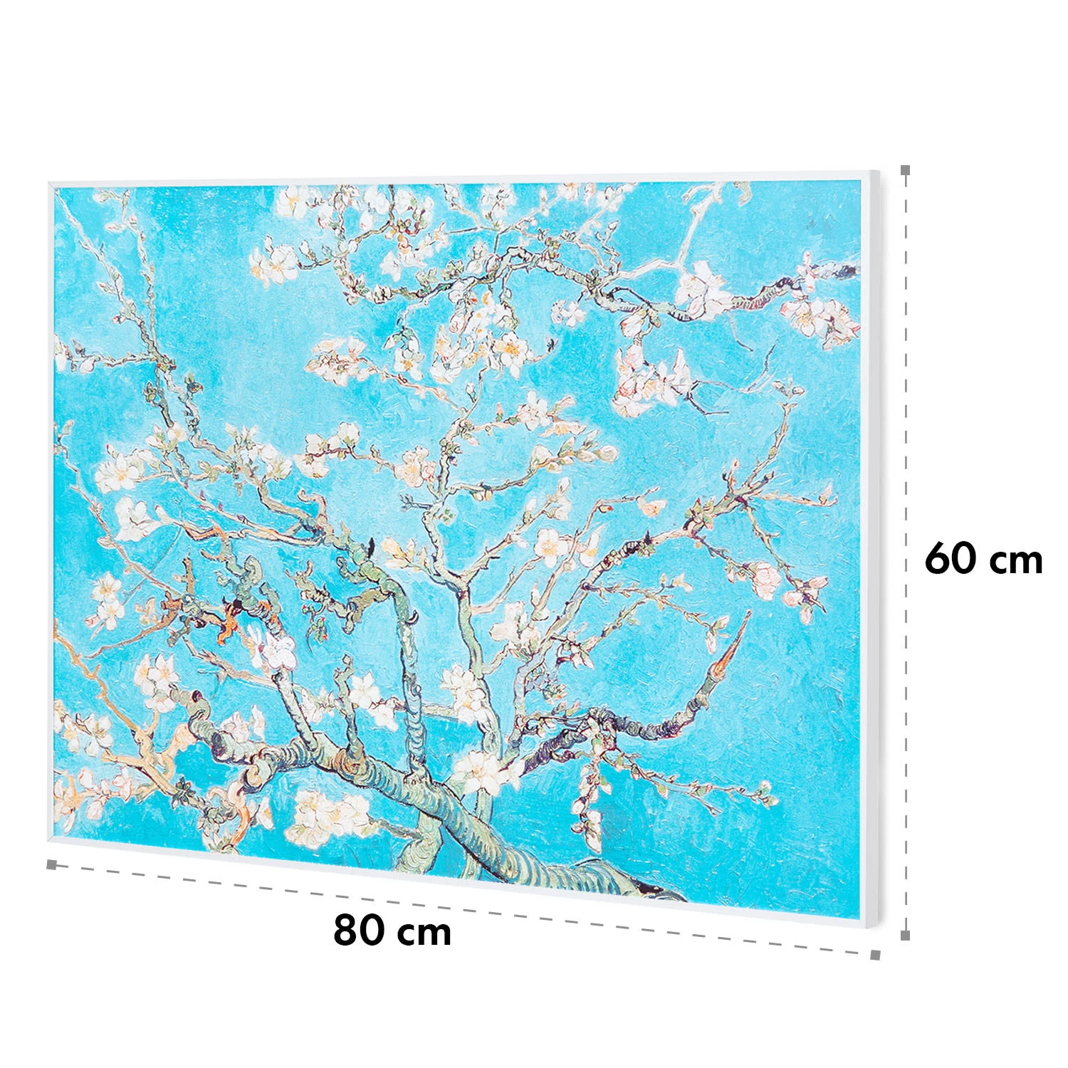 Wonderwall Air Art Smart Infrarotheizung 80x60cm 500W Wandmontage Blüten – Bild 9