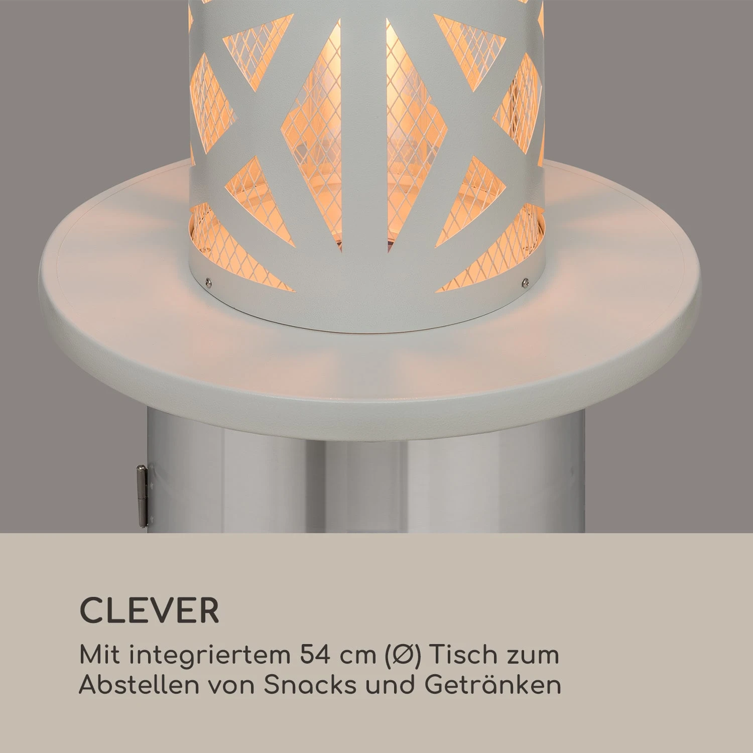 Goldflame Style Terrassenheizstrahler 11,2 KW 360°-Blick Mobil – Bild 6