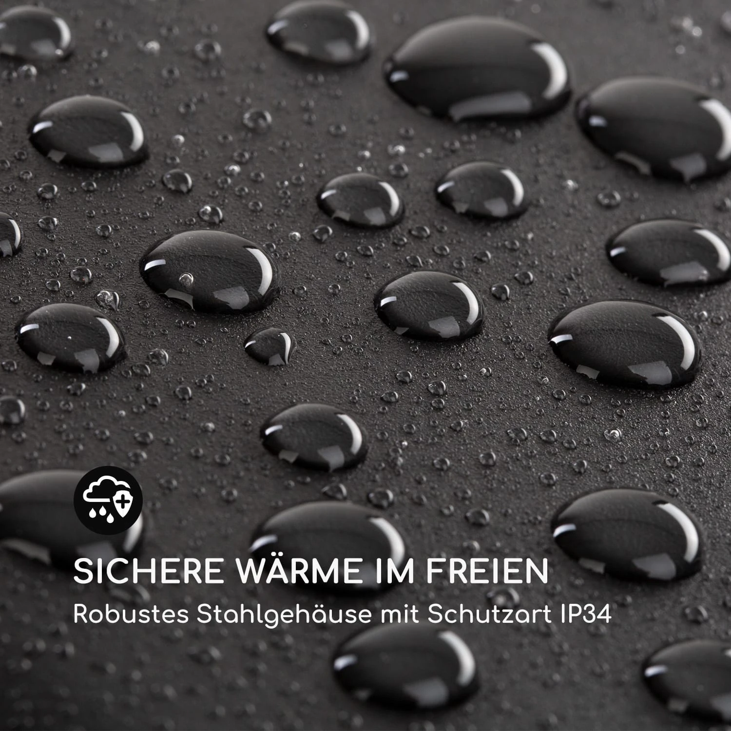 Heat Hexa Infrarot-Heizstrahler 800/1200/2000W Halogen IP34 LED – Bild 5