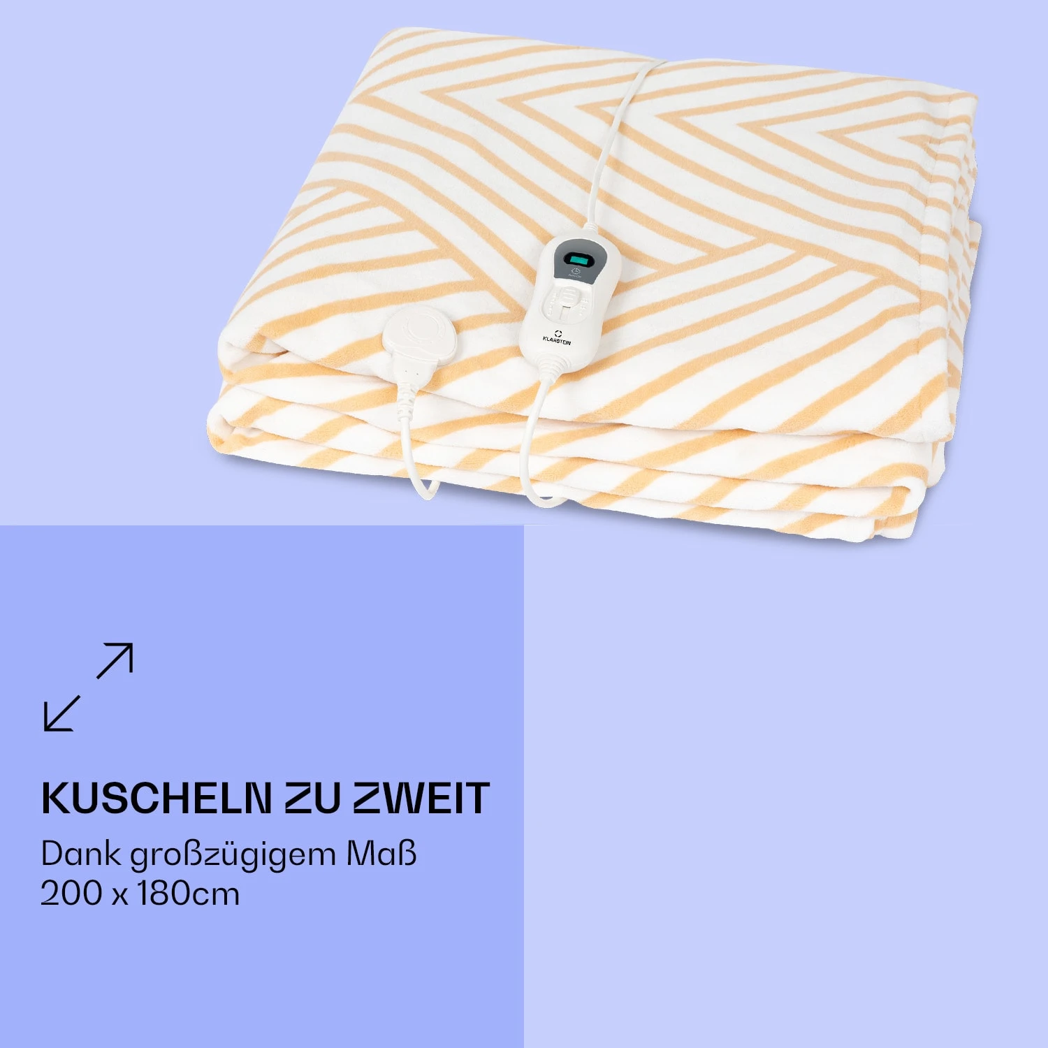 Dr. Watson XXL Heizdecke 3 Stufen Waschbar 200x180cm Mikroplüsch – Bild 5