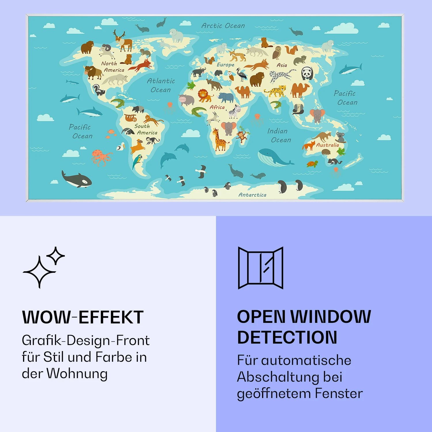 Wonderwall Air Art Smart Infrarotheizung 120x60cm 700W App – Bild 6