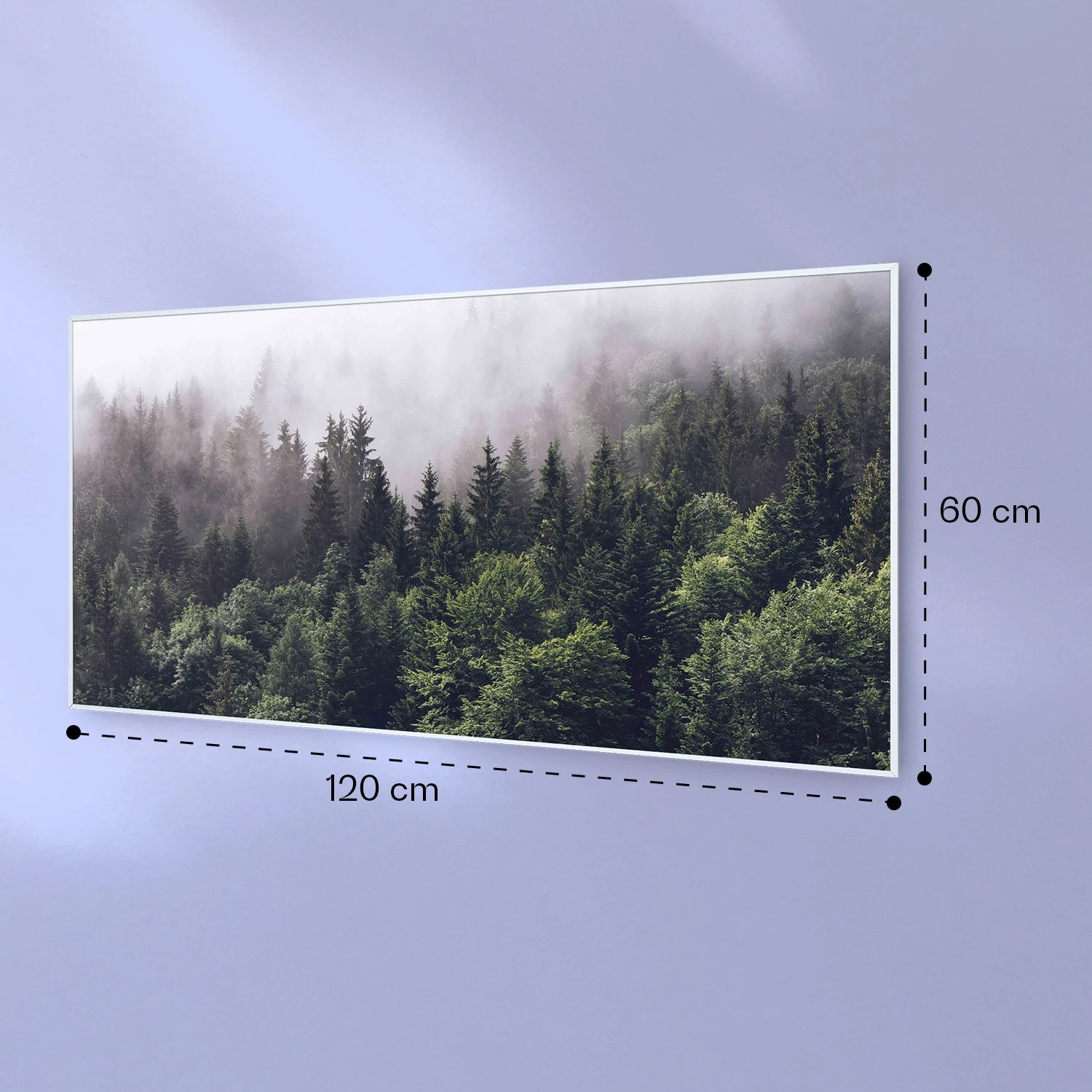 Wonderwall Air Art Smart Infrarotheizung Wald 120x60cm 700W – Bild 7