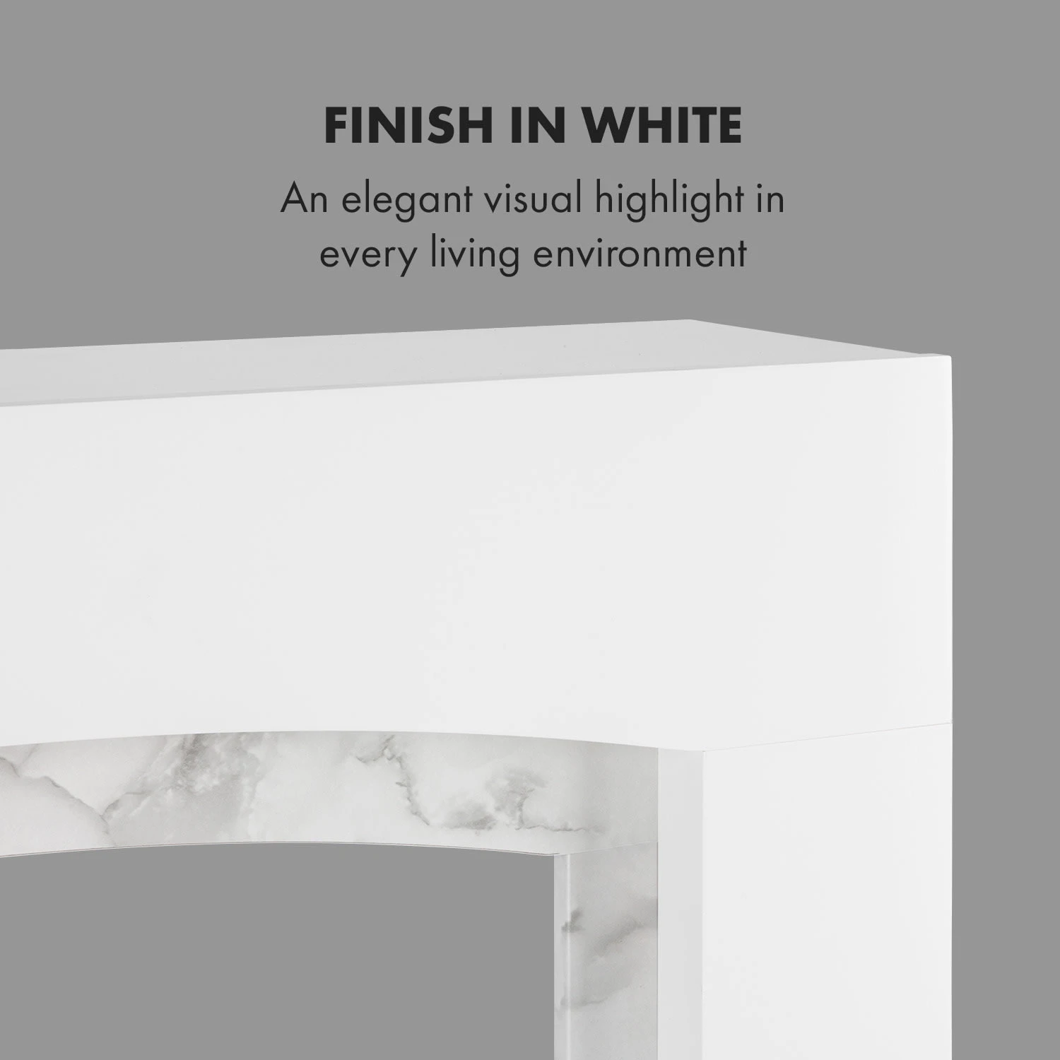 Studio Frame II Kamingehäuse + Kamini Kamineinsatz MDF Klassisches Design – Bild 3